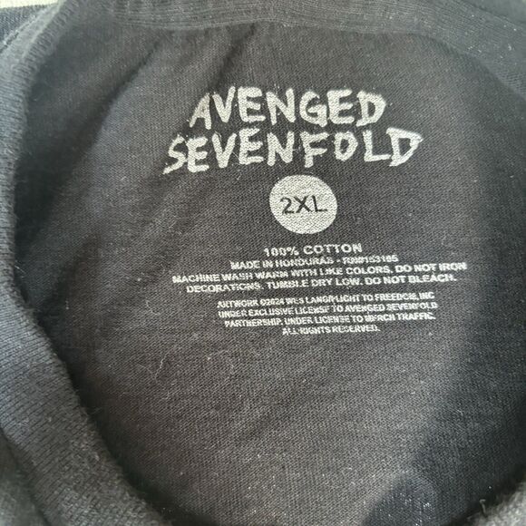 2024 Avenge Sevenfold “North American Tour” Concert Shirt Size 2XL Grunge Gothic - Picture 2 of 8